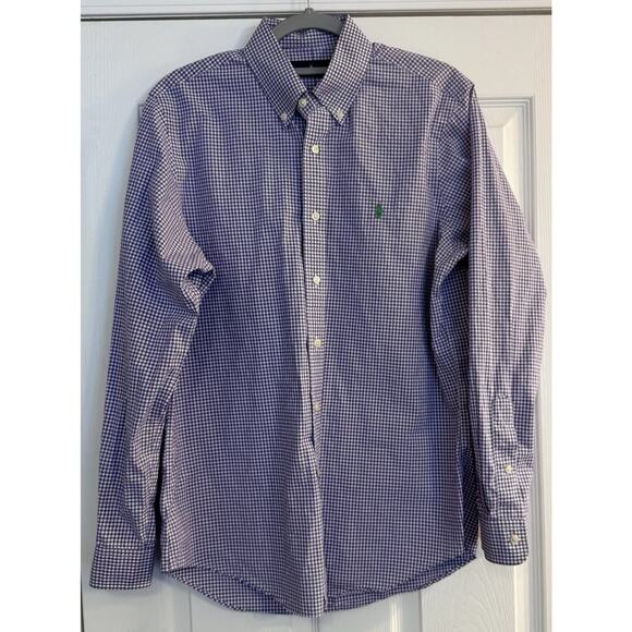 Ralph Lauren Sz MED 2 Button Down Long Sleeve Shirts 1 Pink 1 Purple Pristine - Picture 4 of 13